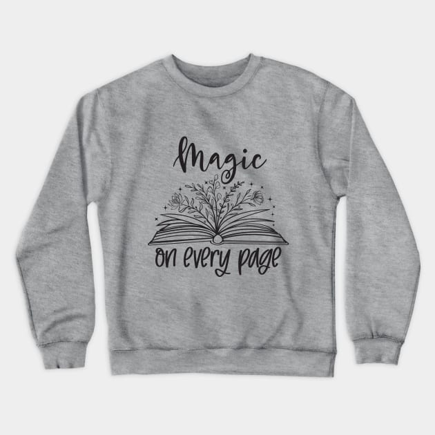 magic on every page Crewneck Sweatshirt by Mstudio